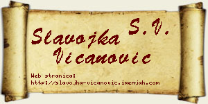 Slavojka Vicanović vizit kartica